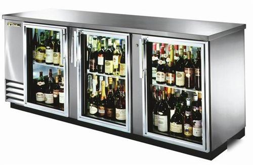 True tbb-4G-s stainless back bar cooler 90 3/8