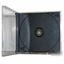 10 standard black cd jewel case (assembled)
