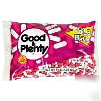 15LBS. good & plenty licorice candy bulk candy