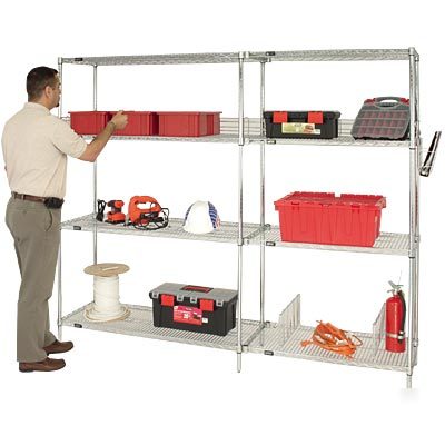 Chrome wire shelving starter kit 24