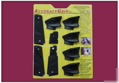 Accuracy grip, installable grip for colt 1911 
