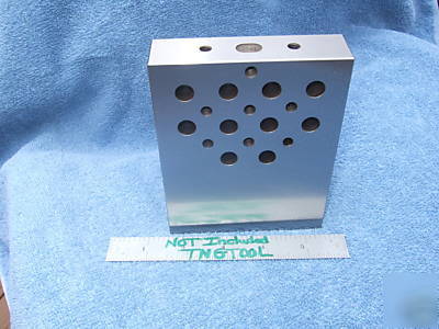 Angle plate step toolmaker machist tapped 1/4 ground 3A
