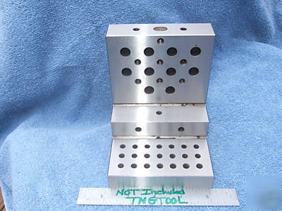 Angle plate step toolmaker machist tapped 1/4 ground 3A
