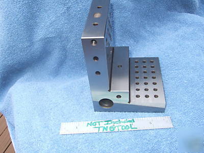 Angle plate step toolmaker machist tapped 1/4 ground 3A