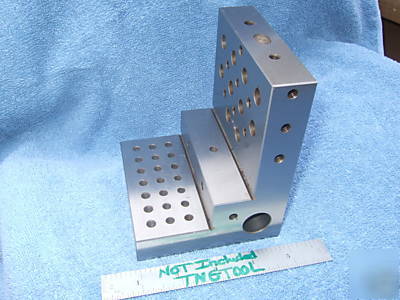 Angle plate step toolmaker machist tapped 1/4 ground 3A