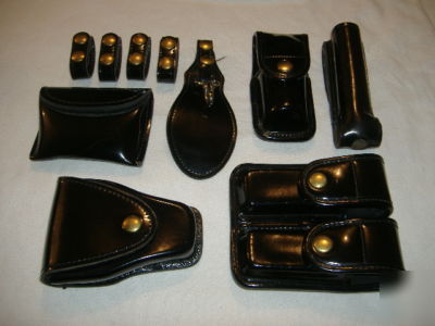 Gloss police gear handcuff stinger oc keepers pouches