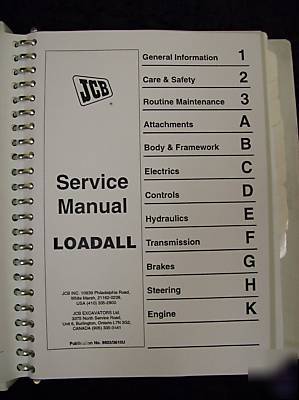 Jcb 504B, 526 loadall service manual