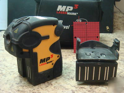 MP3 laser mark 3 beam laser level in case with mount