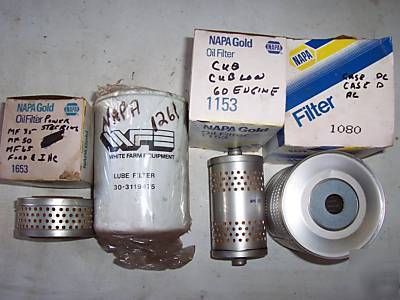 Mf, cat, ih cub, cubs, case d & dc --- oil filters