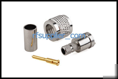 Mini uhf male straight connector crimp for RG58 RG142 