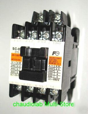 New 2 units fuji sc-03 magnetic contactor 20A 100V~120V