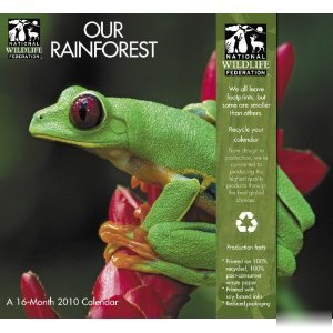 New national wildlife our rainforest 2010 wall calendar 