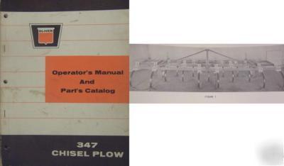 Oliver 347 chisel plow operator/parts manual