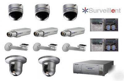 Panasonic 8-camera ip poe package NS202A wj-ND200-240 