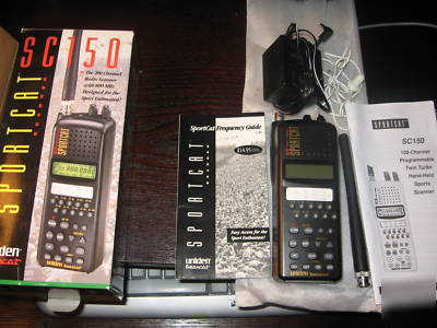 Uniden bearcat SC150 sportcat scanner w manual - nascar