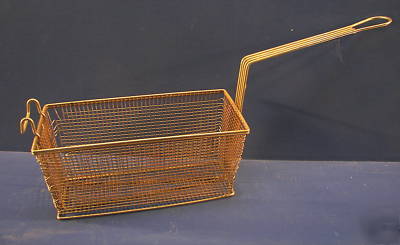 2 ct restaurant diner bar commercial fryer baskets 13X6