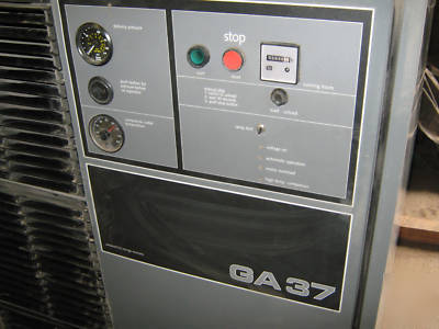 Atlas copco 50HP rotary screw air compressor 2310 hours