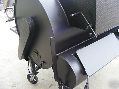 Bbq rotisserie smoker w/ casters cadillac cooker