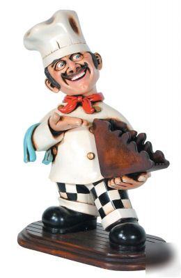 Cook menu holder statue