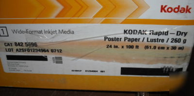 Kodak rapid dry poster paper 24X100 wide format inkjet