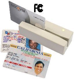 Magnetic card swiper for a retail pos