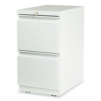 Mobile pedestl file w/2 file drawers 22-7/8D light gray