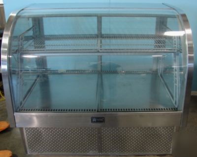 Set of two 4' randell curved refrigerated display cases