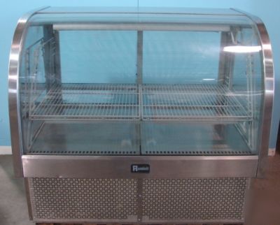 Set of two 4' randell curved refrigerated display cases