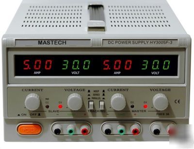 Mastech HY3005F-3 dc power supply dual var 0-30V @ 0-5A