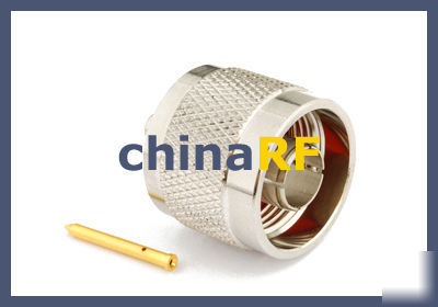 N plug solder straight connector semi-rigid cable RG405