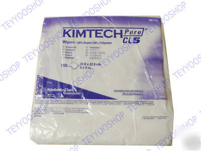 New brand , kimtech pure cl 5 wipers 9 x 9