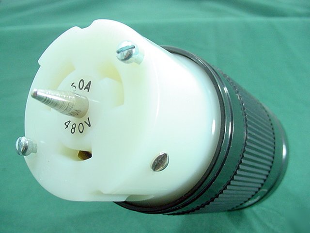 New leviton california locking connector plug 50A 480V