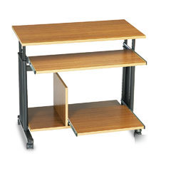 Safco adjustable height minitower mobile workstation
