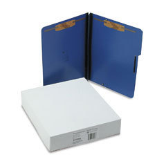 Sj 57003 pressboard folios, 2 fasteners, blue, 15BX