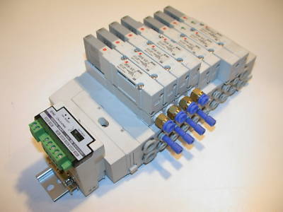 Smc 8 solenoid 24V stack up bank assembly SX5540-5LOZ