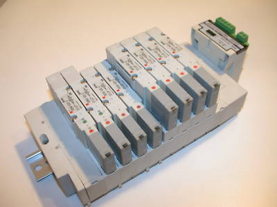 Smc 8 solenoid 24V stack up bank assembly SX5540-5LOZ