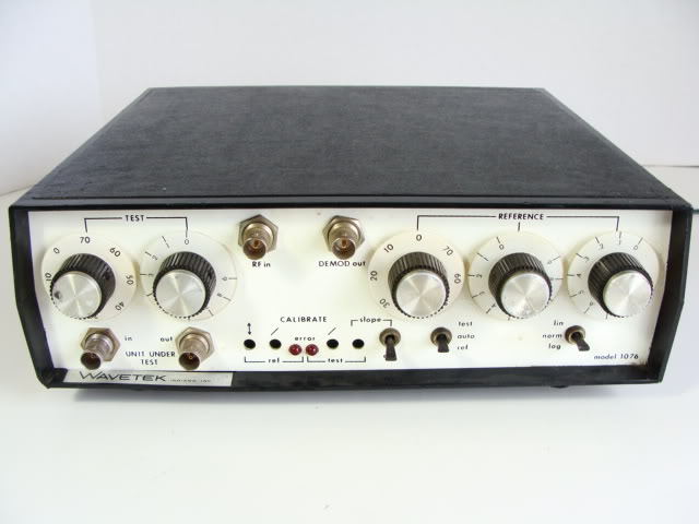 Wavetek 1076 rf network analyzer comparator module nice