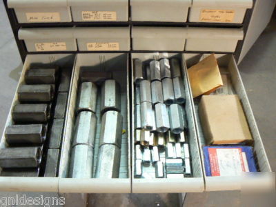 Lot screws roll pins anchors washers couplings+cabinet 