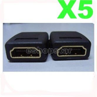 10 x black hdmi female to hdmi female adapter converter