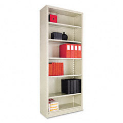 Alera sixshelf steel bookcase