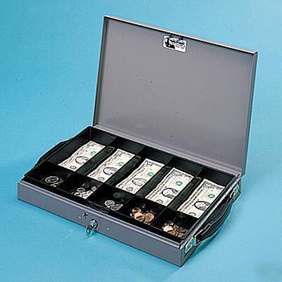 Buddy 5311 locking heavy-duty cash box.