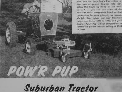 Build the versatile suburban tractor: plans 