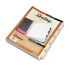 Cardinal 60533 quickstep bulk index system, white tabs 