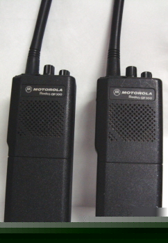 (2) motorola GP300-5 watt- 8 chan-vhf hand held radio's