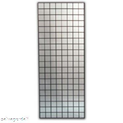 2' x 6' chrome gridwall grid wall panel store display 