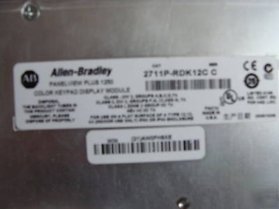 Allen bradley panelview plus 1250 #2711PRDK12C 