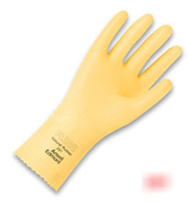 Ansell 298-7, cotton flock-lined, natural latex, yellow