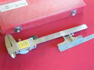 Etalon 6 inch dial caliper swiss made & depth base 