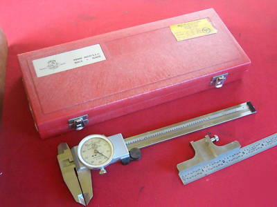 Etalon 6 inch dial caliper swiss made & depth base 
