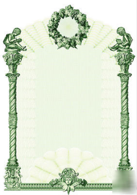 Hand-worked ready-made forms with engravings